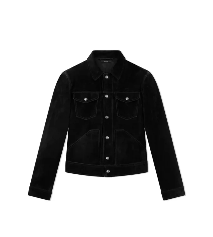 Veste western en daim cachemire Veste western en daim cachemire
