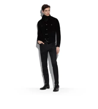 Veste western en daim cachemire