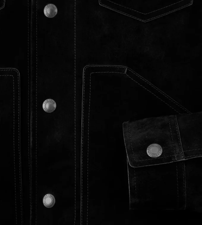 Veste western en daim cachemire Veste western en daim cachemire