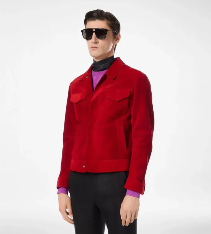 Veste western en daim cachemire Veste western en daim cachemire