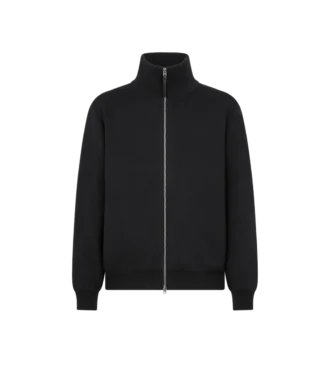 Veste zippée double face en laine