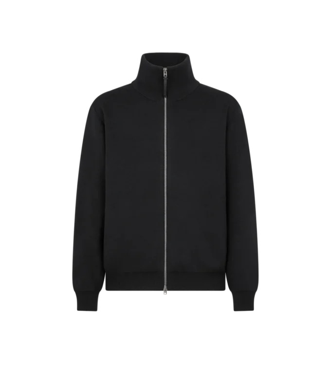 Veste zippée double face en laine Veste zippée double face en laine