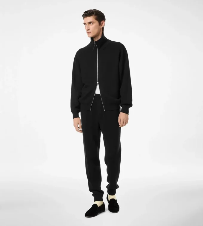 Pantalon de jogging en laine double face